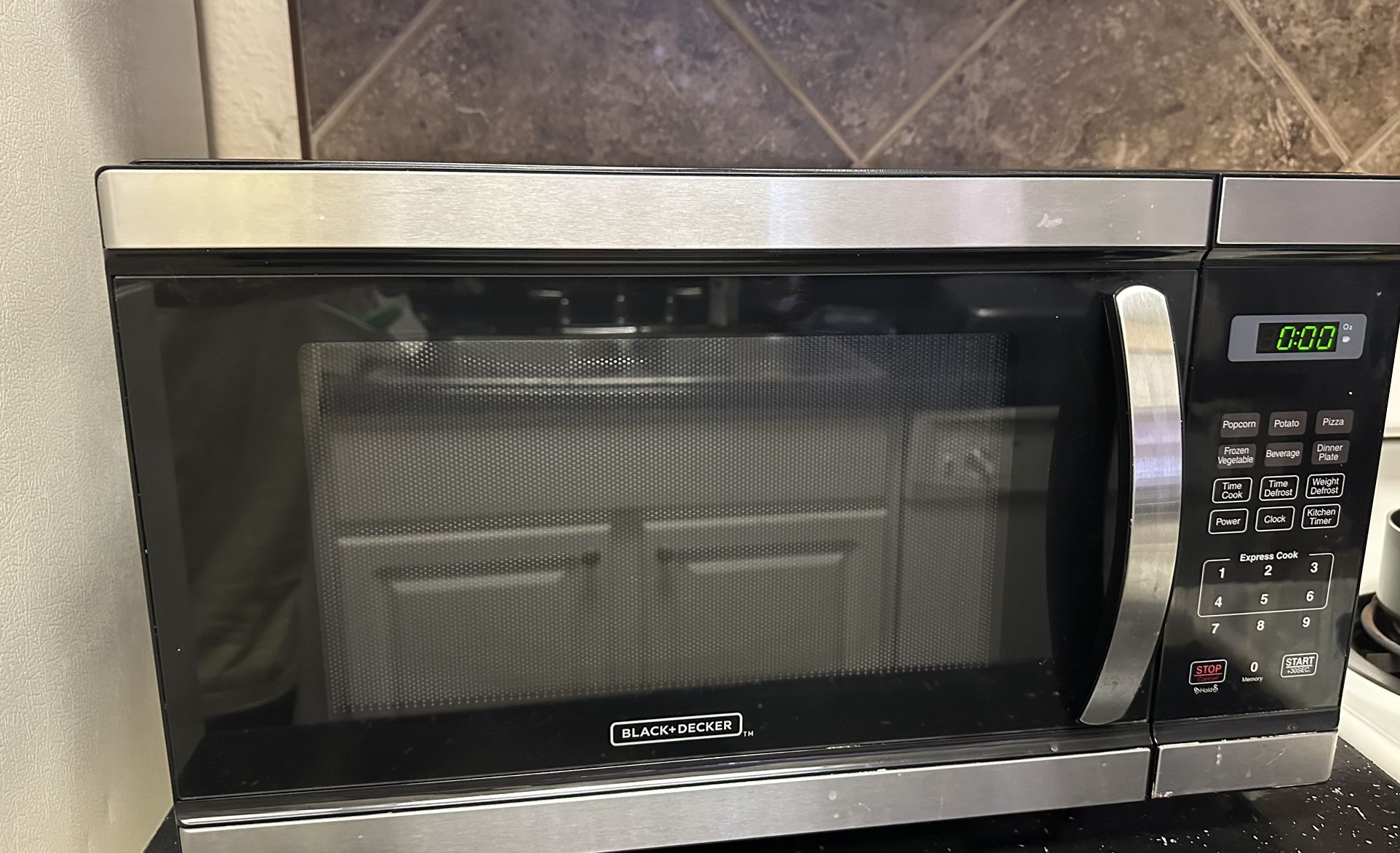 Black And Decker Stainless Steel Microwave 