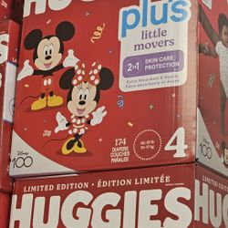Huggies Little Movers Size 4 - 180 Diapers Pañales/ Firm price