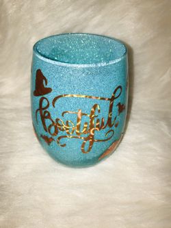 Glittery make up/decoration cups