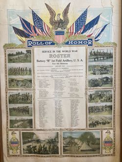 WW1 USA 1919 Roster Poster