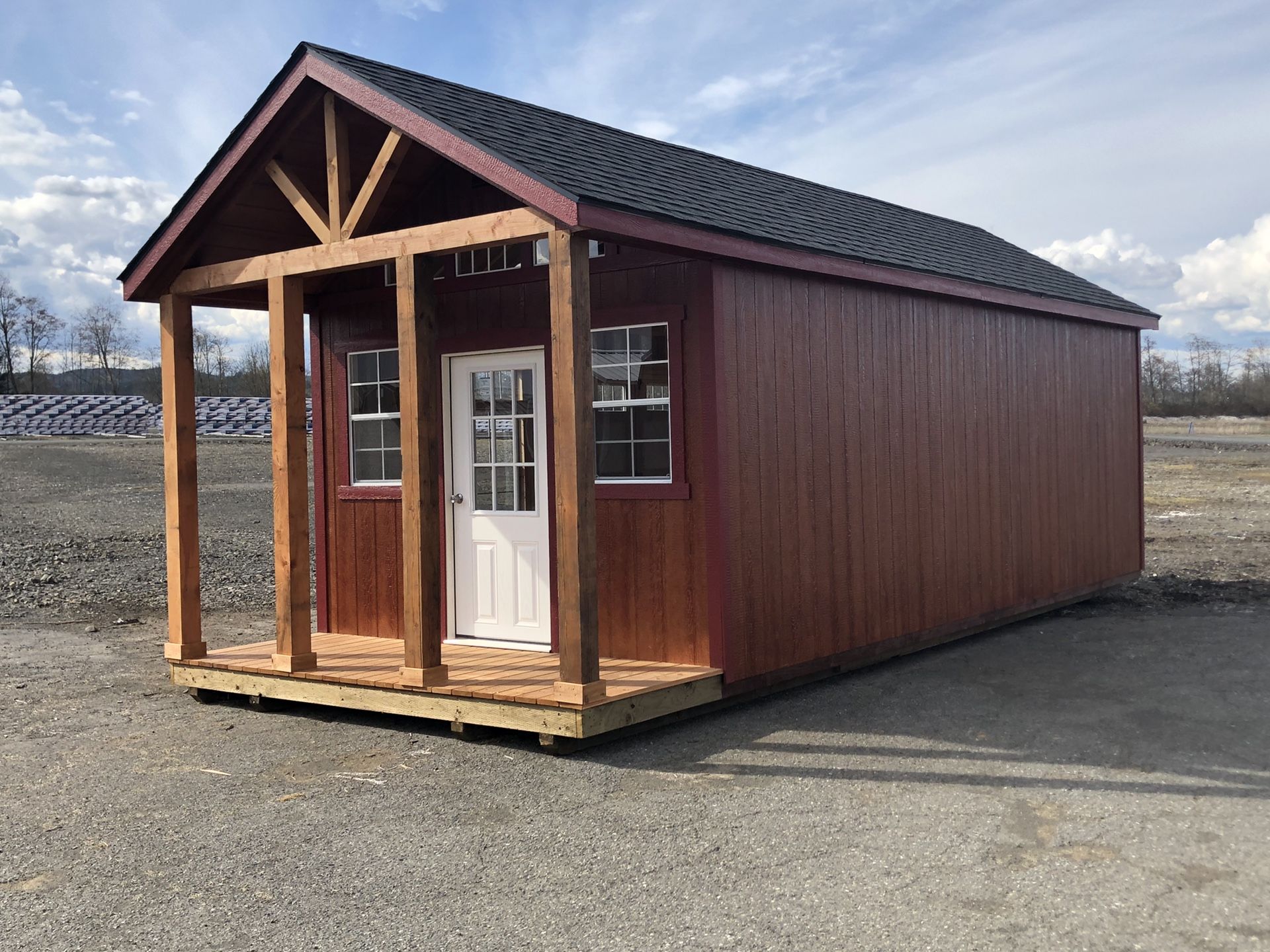 Summit Structures 12x28 Premiere shed with vaulted porch for Sale in