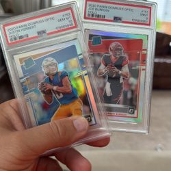 Football Card Herbert PSA 10 Burrow 9 