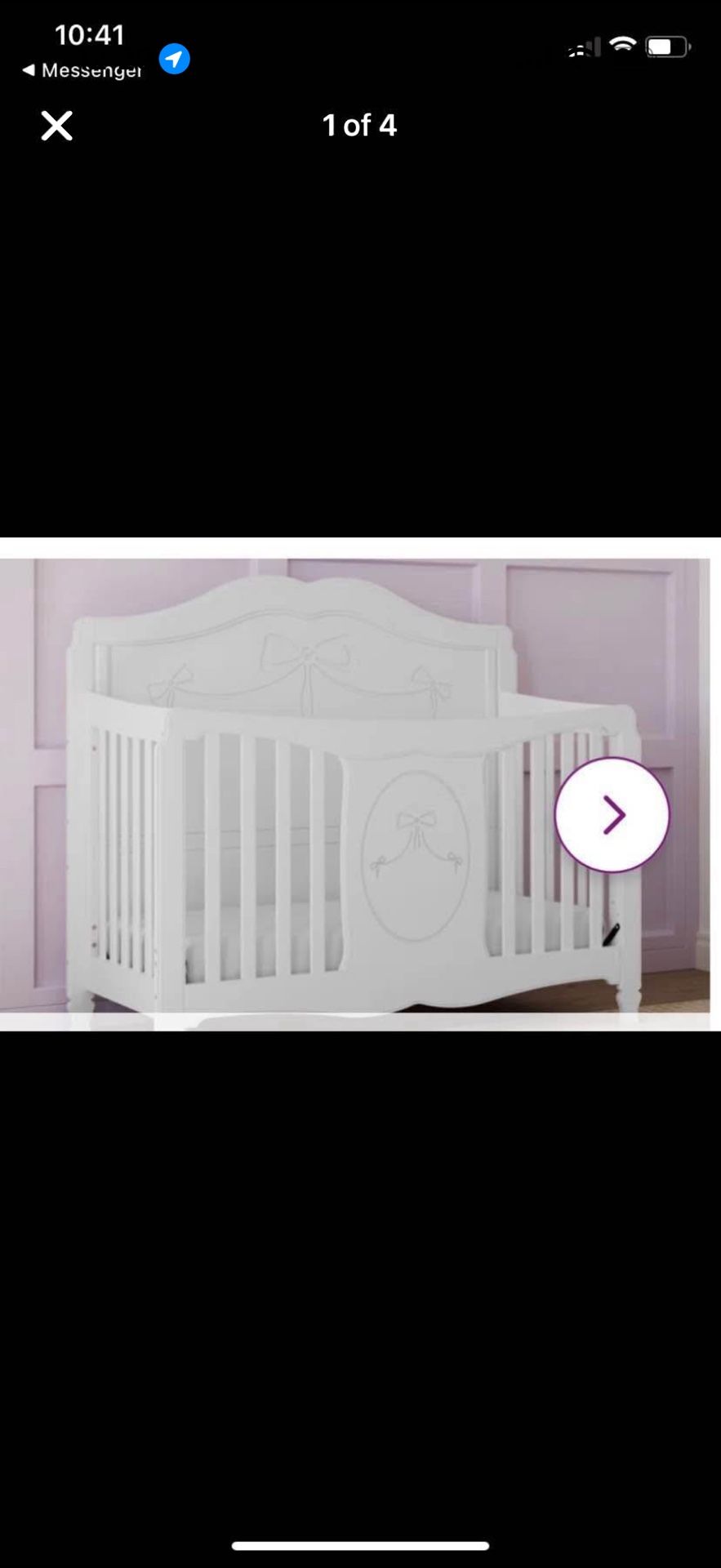 New Storkcraft Bow Convertible Crib