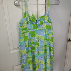Lily Pulitzer Sundress Green, Blue, Yellow (4)