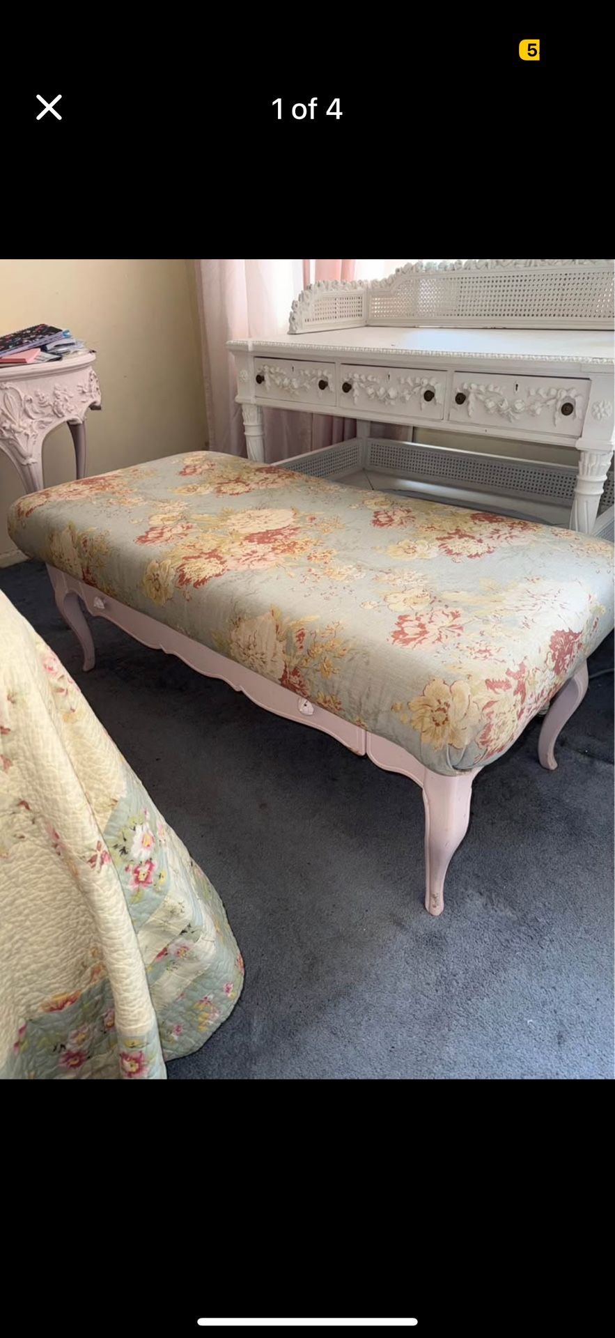 Large Upholstered Bench