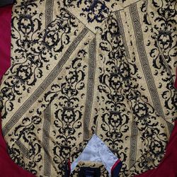 Floral Styled Black/Gold