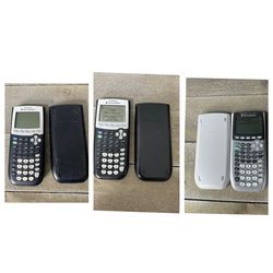 Texas Instruments TI-84 Plus Lot Of 3 Calculator with Cover Tested Working 