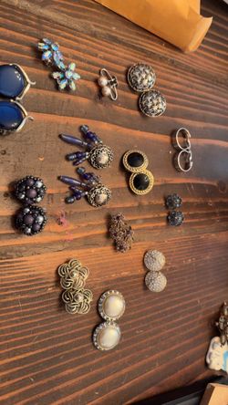 Vintage clip on earrings