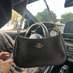Coach Teri Shoulder Bag with gold chain