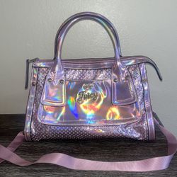 Vintage Juicy Couture Holographic Metallic Pink Satchel