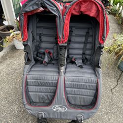 City Mini GT Double Stroller With Travel Bag & Glider Board