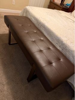 Bedroom Bench, Faux Leather