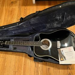 Esteban Limited Edition Midnight Steel Acoustic Electric Guitar