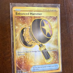enhanced hammer gold pokémon card 