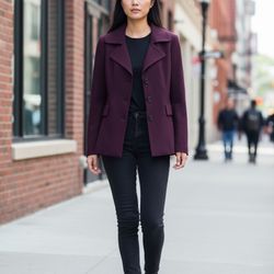 Women’s Purple Blazer Laura Scott Size XL Button Front