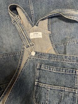 Women’s denim overalls dress and  bodysuit with