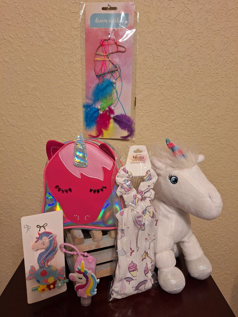 UNICORN BACKPACK AND ACCESSORIES 