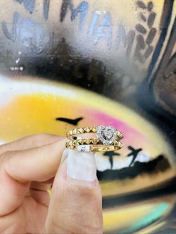 18k Diamond Heart Ring 