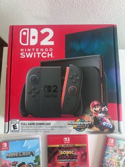 Brand new Nintendo switch 2 with 4 games
