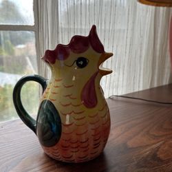 Rooster Of Fortune Pitcher