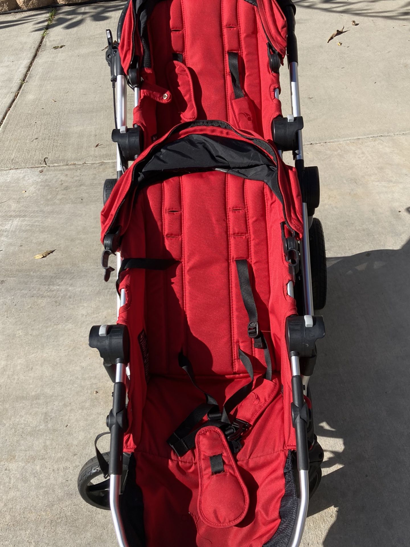 Baby Jogger City Select Double Stroller Red