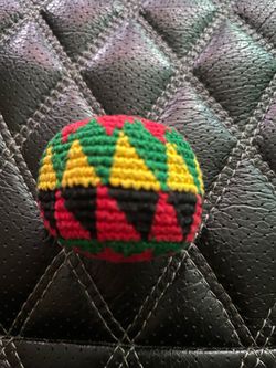 Rasta Hacky sack, bracket, beanie, and banner
