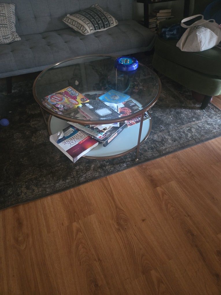 Glass Round Coffee Table
