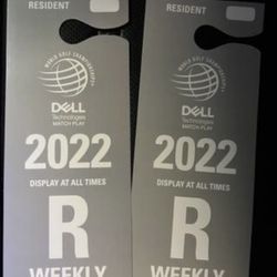 Dell Match Play NEIGHBORHOOD Parking Pass 