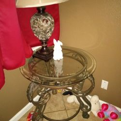 2 Metal End Tables