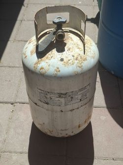 Large propane tank full