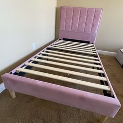 Twin Pink Princess Bed