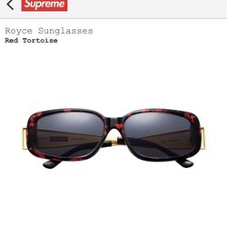 Supreme Royce sunglasses (red tortoise)