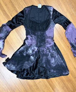 Witch costume dress with hat