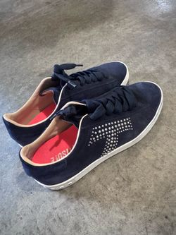 Todd brand - navy suede sneaker - sz 8