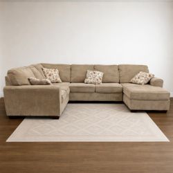Light Taupe Ashley 4-Piece Sectional Couch