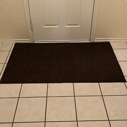 Front door brown rug