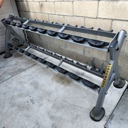 92" Long , Pro Style Dumbbell Rack  / Commercial Grade  / Gym Quality/ For Heavy Weight Dumbbells. 