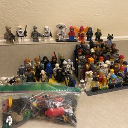 Huge LEGO Minifigure Lot – Star Wars, Ninjago, Disney, Muppets – 75+ Figs + Accessories (Rare & Clean)