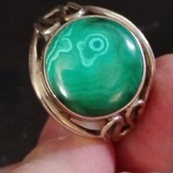 Artisan Malachite Ring 8.5