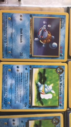 Team Rockets 1st edition Wartortle and Squirtle