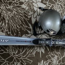 Skis, Boot & Helmet 