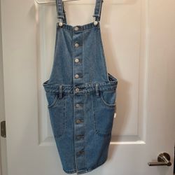 Pacsun Jean overall dress  NWT