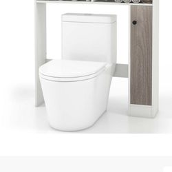 White Shelve Costway Cabinet 