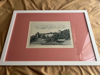 Molnári Gabriella Art Etching Framed