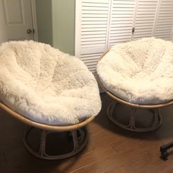 Pier One Papasan Bohemian Egg Chair(s)