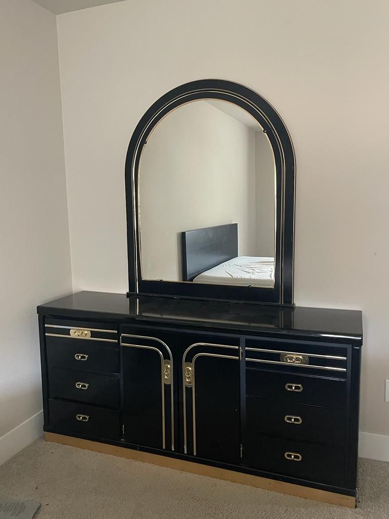 Dresser with mirror