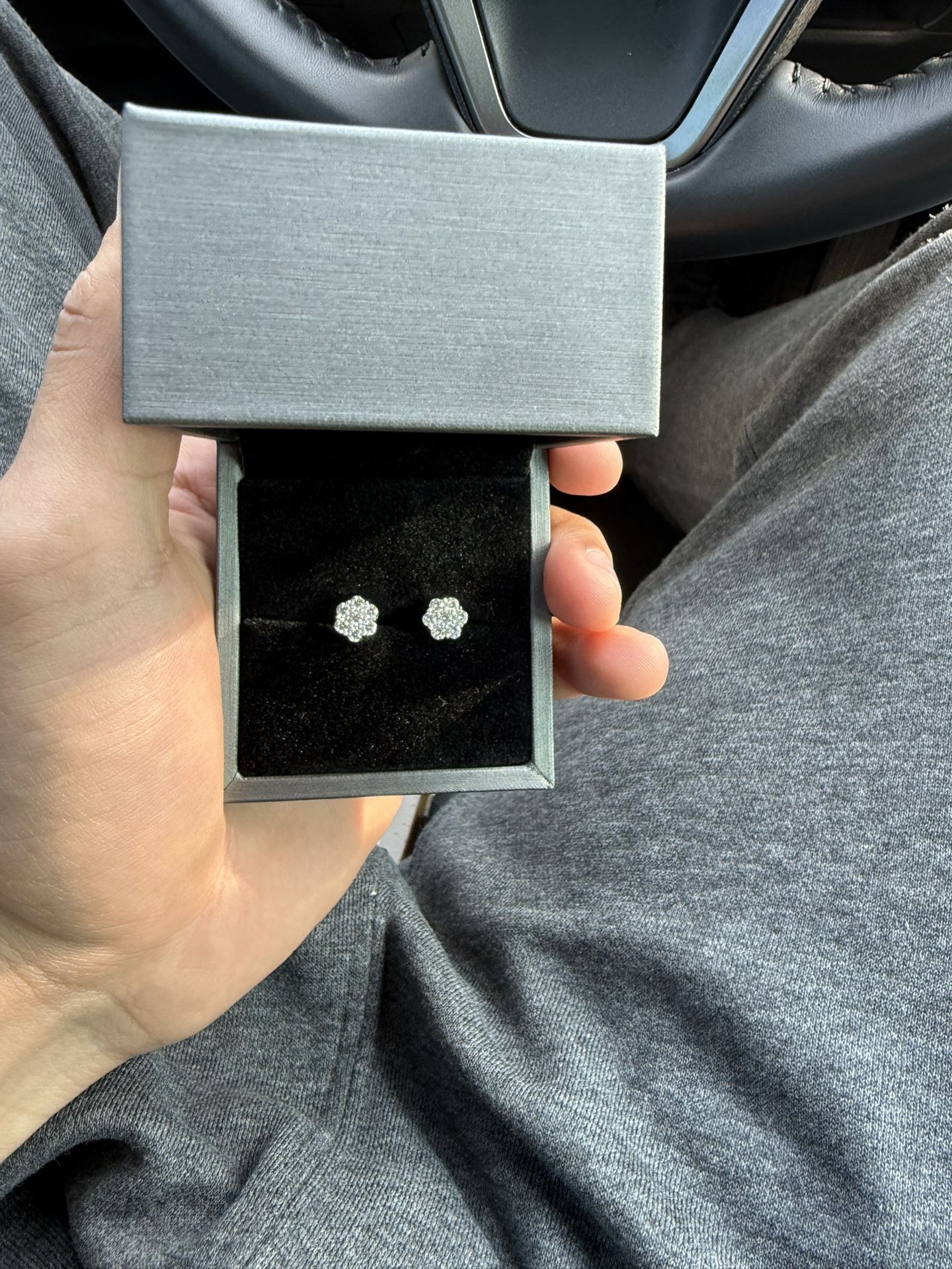 Vs1 Flower Set Ear Rings Lab Diamond