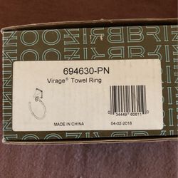 Brizo Virage Towel Ring Polished Nickel (3 Available - Price Each)