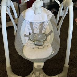 Ingenuity Convertme 2-in-1 Compact Portable Baby Swing 2 Infant Seat - Swell