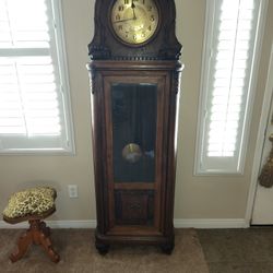 Antique German Grandfather Clock